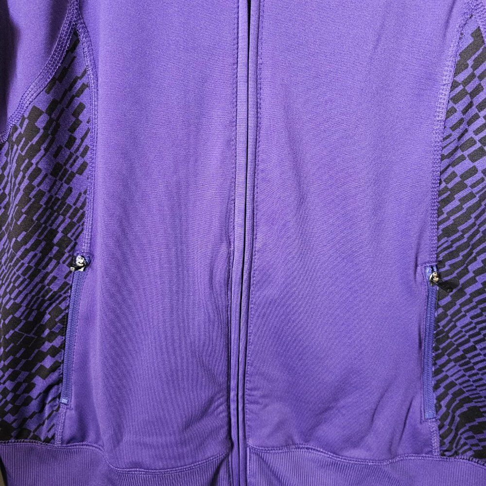 EUC TEK GEAR BLUE MOCK NECK ZIP UP WITH POCKETS ACTIVEWEAR SIZE M - Picture 6 of 13